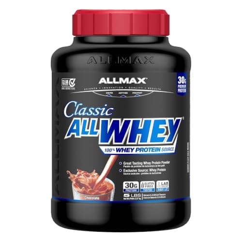 ALLMAX AllWhey Classic Whey Protein Powder, Chocolate, 5 lb