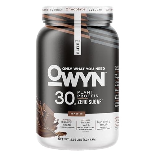OWYN Only What You Need Chocolate Flavored 30g Protein Powder, 2.96 LB