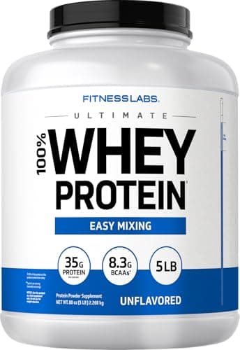Fitness Labs Whey Protein Powder Unflavored | 5 lbs