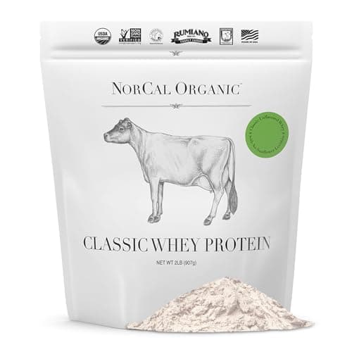 NorCal Organic Grass-Fed Classic Whey, Unflavored, Lecithin-Free, 2 lb