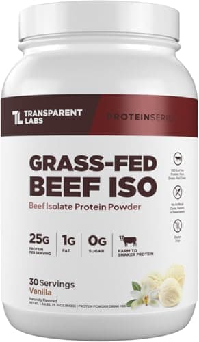 Transparent Labs Beef Isolate Protein Powder - 30 Servings, Vanilla