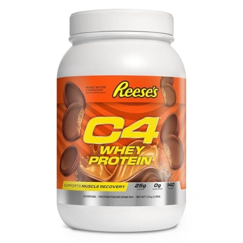C4 Whey Protein, 25g of Protein, Reese's Peanut Butter & Chocolate, 28 Serv