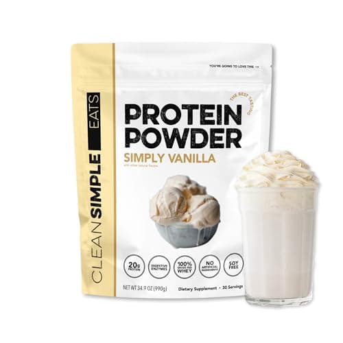Clean Simple Eats Whey Isolate Protein Powder, Simply Vanilla, 30 Servings