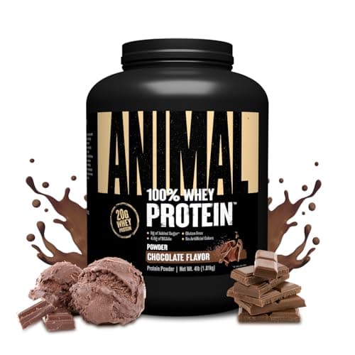 Animal 100% Whey Protein Powder, 20G High Protein | Chocolate 4LB