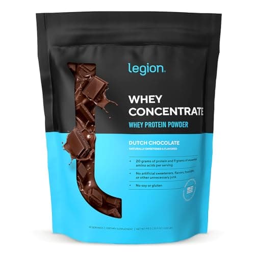 Legion Whey Protein Concentrate Protein Powder, Chocolate, 30 Servings