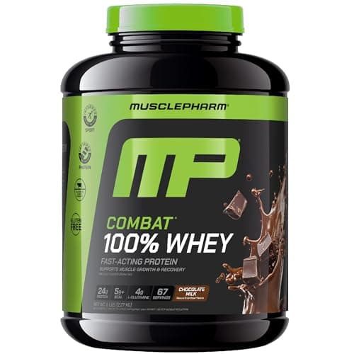 Muscle Pharm Combat 100% Whey Protein Powder | Chocolate Milk - 5 lb