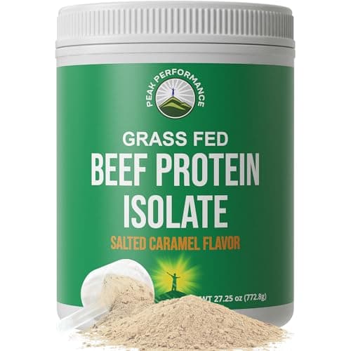 Grass Fed Beef Protein Powder. Great Tasting Beef Isolate (Salted Caramel)