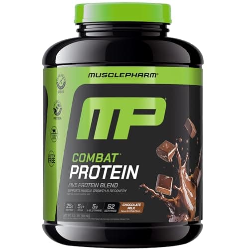 Muscle Pharm Combat Protein Powder | Chocolate Milk - 4.2 lb
