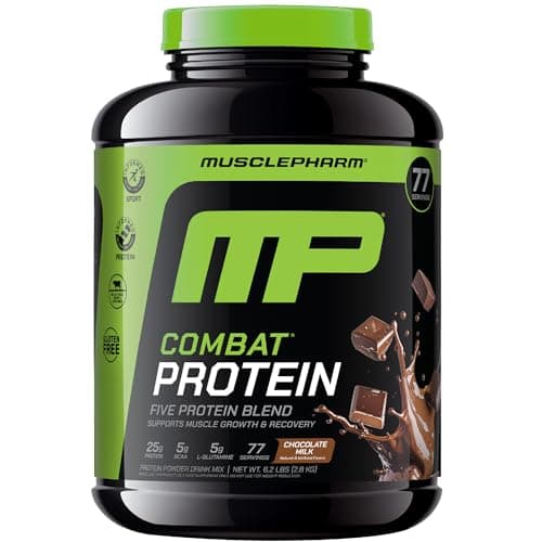 Muscle Pharm Combat Protein Powder | Chocolate Milk - 6.2 lb