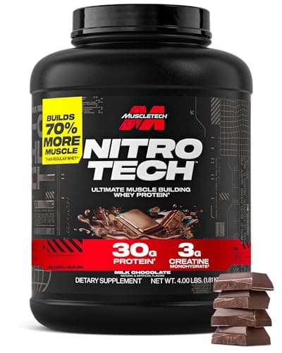 MuscleTech Whey Protein Powder (Milk Chocolate, 4LB) - 30g Protein