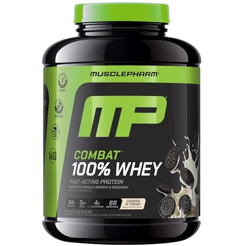 Muscle Pharm Combat 100% Whey Protein Powder | Cookies 'N' Cream - 5 lb