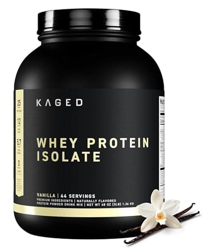 Kaged Whey Protein Isolate Powder, Vanilla, 41 Servings