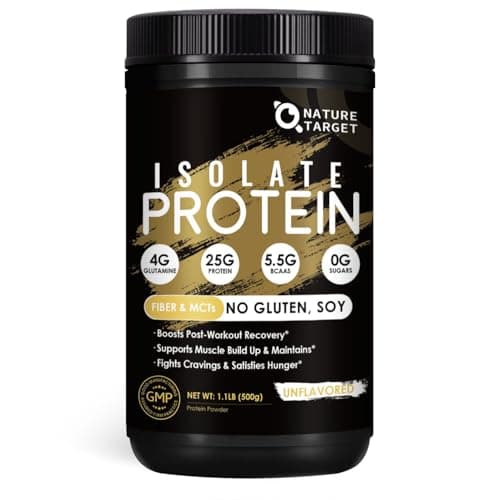 NATURE TARGET Unflavored Protein Powder, Whey & Pea Blend, 16 Servings