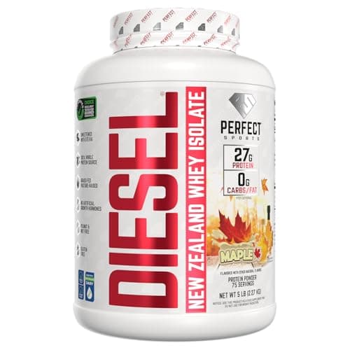 PERFECT SPORTS Diesel Whey Protein Isolate, Canadian Maple, 5 lb