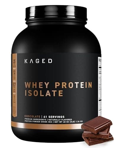 Kaged Whey Protein Isolate Powder | Chocolate | 41 Servings