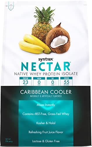 Syntrax Nectar Fruits, Native Whey Protein Isolate, Caribbean Cooler, 2lbs.