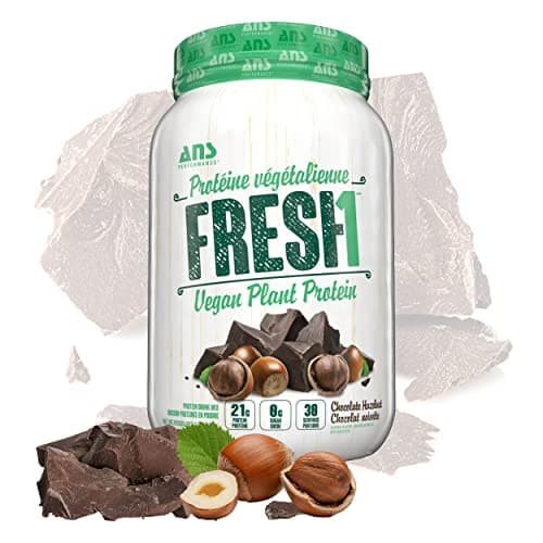 ANS Fresh1 Vegan Protein Powder, 2 Lb, Plant-Based, Gluten-Free, Zero Sugar