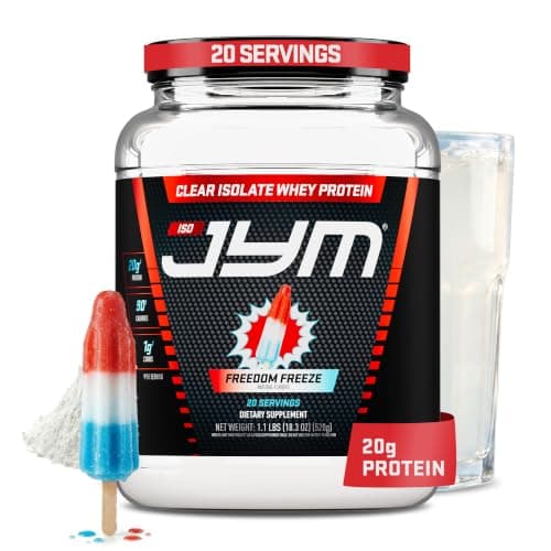 Iso JYM Clear Whey Protein Isolate, Bombsicle - Zero Fat & Sugar, 1.1 lb