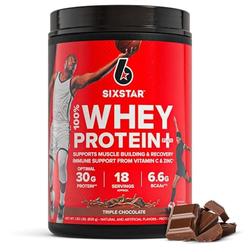 Six Star Whey Protein Powder Plus - Triple Chocolate, 1.82LB