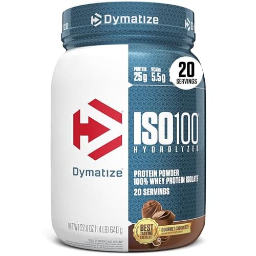 Dymatize ISO100 Protein Powder, 100% Whey Isolate, Gourmet Chocolate