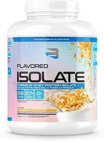 Believe Flavored Isolate – Premium Whey Protein Isolate for Muscle Growth & Strength – 27g Protein per Serving – Frosted Cereals Flavor 66 Servings | 2kg