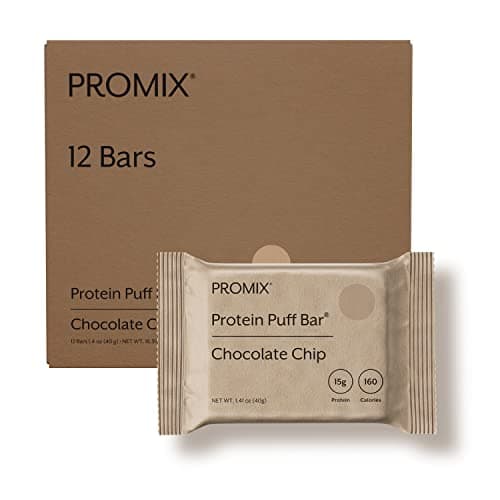 Promix Nutrition Protein Puff Bars, Chocolate Chip - 12 Bars