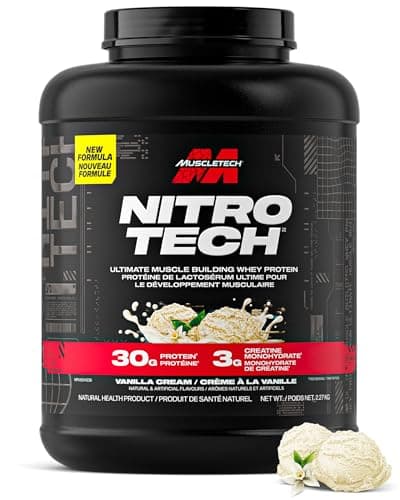 MuscleTech Whey Protein Powder - Vanilla Cream, 5LB (Pack of 1)