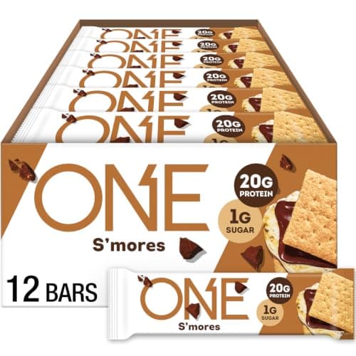 ONE S'mores Protein Bars, 20g Protein, Gluten Free Snacks, 12 ct