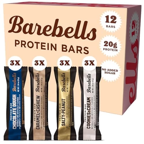 Barebells Classics Protein Bars Variety Pack, 12 Bars, 20g Protein
