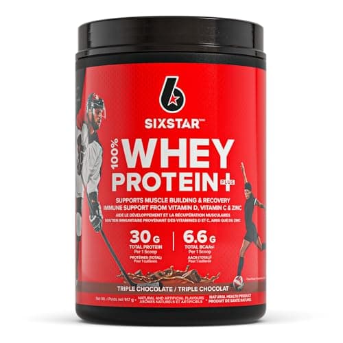 Six Star Whey Protein Powder Plus - Rich Triple Chocolate, 20 Servings