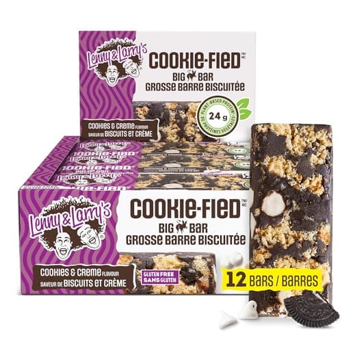 Lenny & Larry's BIG BAR Cookies & Creme, 24g Protein, 12 Pack